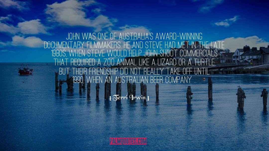 Terri Irwin Quotes: John was one of Australia's