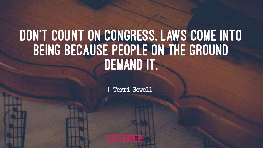 Terri Sewell Quotes: Don't count on Congress. Laws