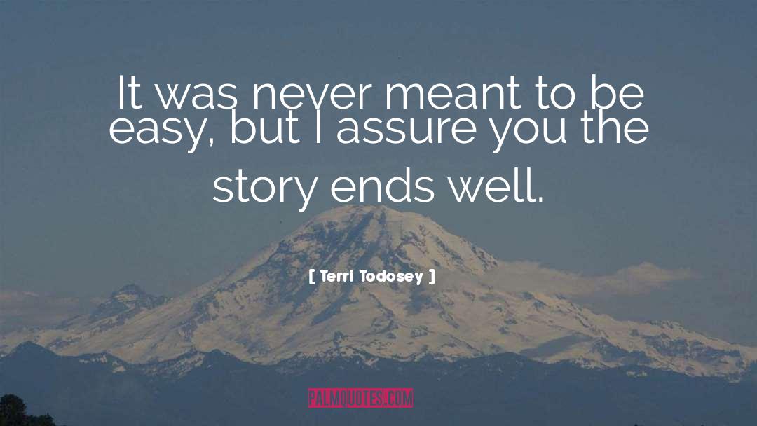 Terri Todosey Quotes: It was never meant to
