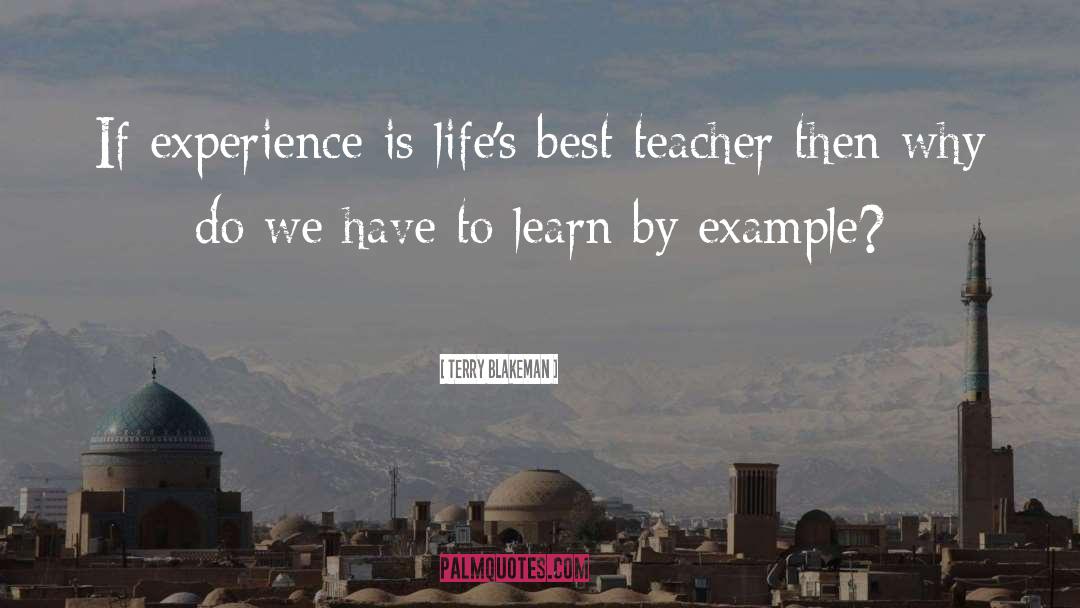 Terry Blakeman Quotes: If experience is life's best