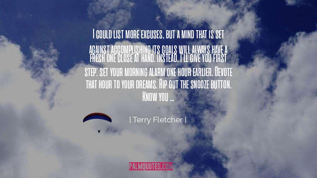 Terry Fletcher Quotes: I could list more excuses,
