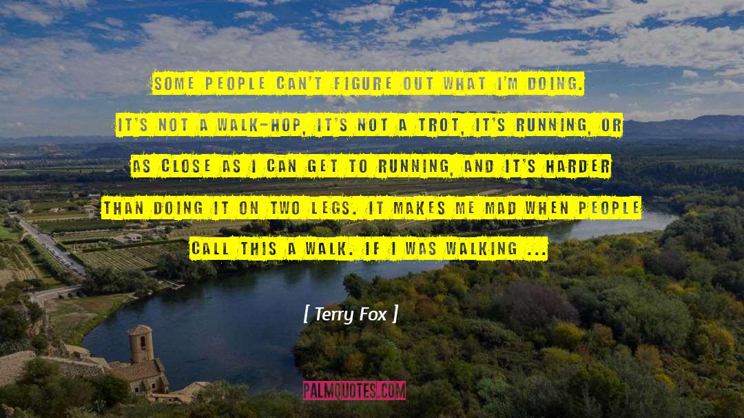 Terry Fox Quotes: Some people can't figure out