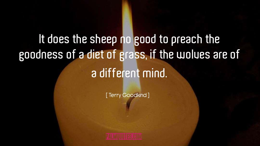 Terry Goodkind Quotes: It does the sheep no