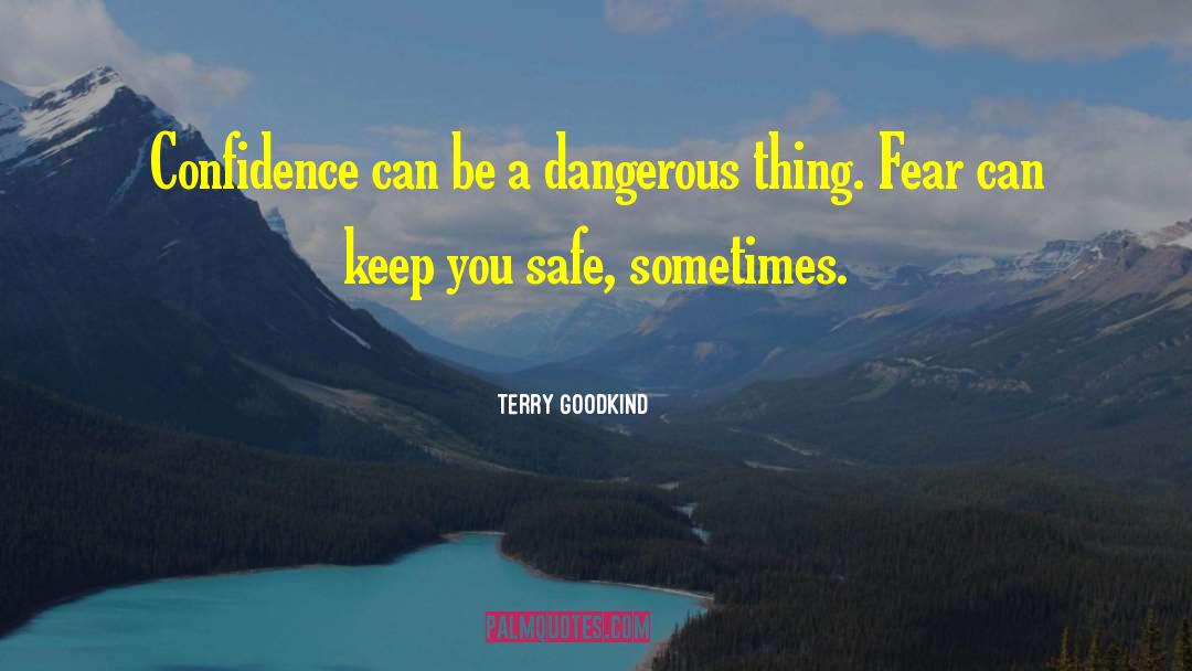 Terry Goodkind Quotes: Confidence can be a dangerous