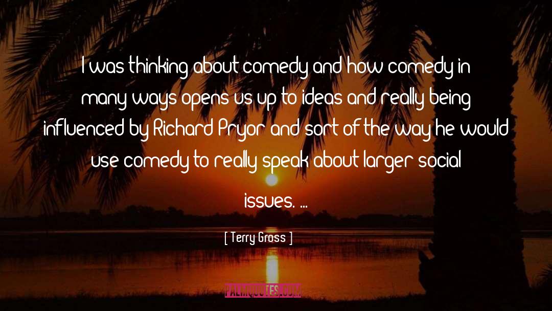Terry Gross Quotes: I was thinking about comedy