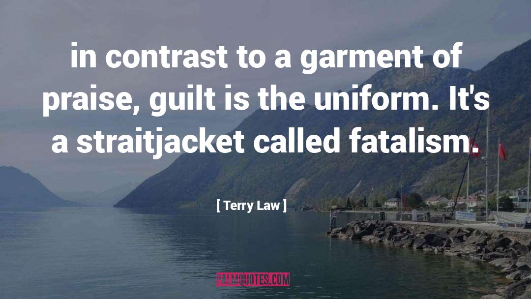 Terry Law Quotes: in contrast to a garment