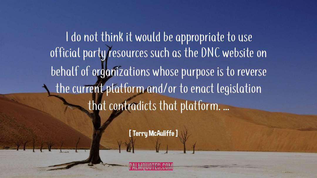 Terry McAuliffe Quotes: I do not think it