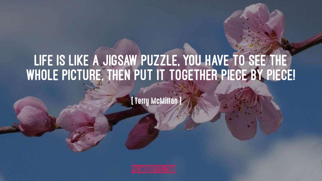 Terry McMillan Quotes: Life is like a jigsaw