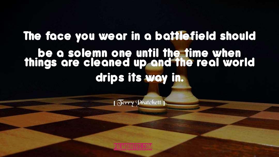 Terry Pratchett Quotes: The face you wear in