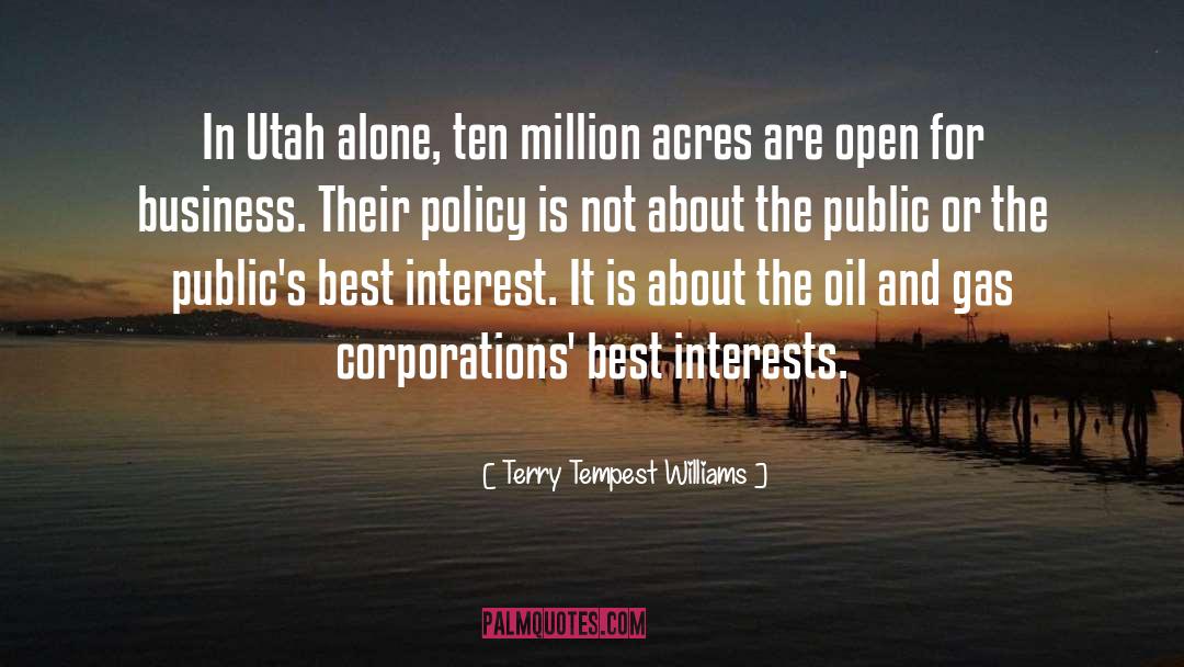 Terry Tempest Williams Quotes: In Utah alone, ten million