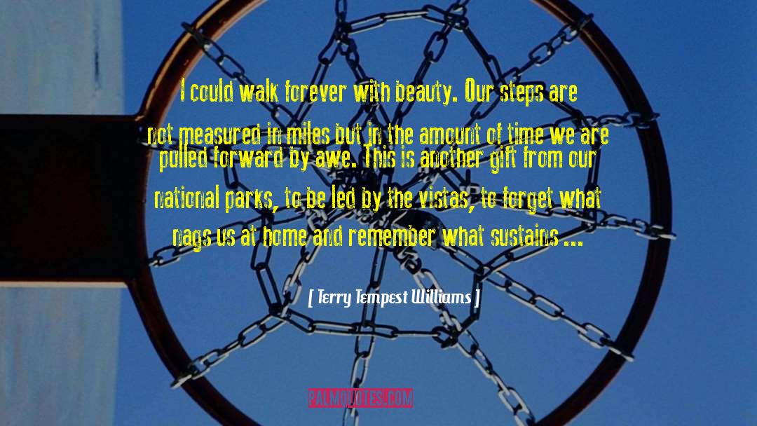 Terry Tempest Williams Quotes: I could walk forever with