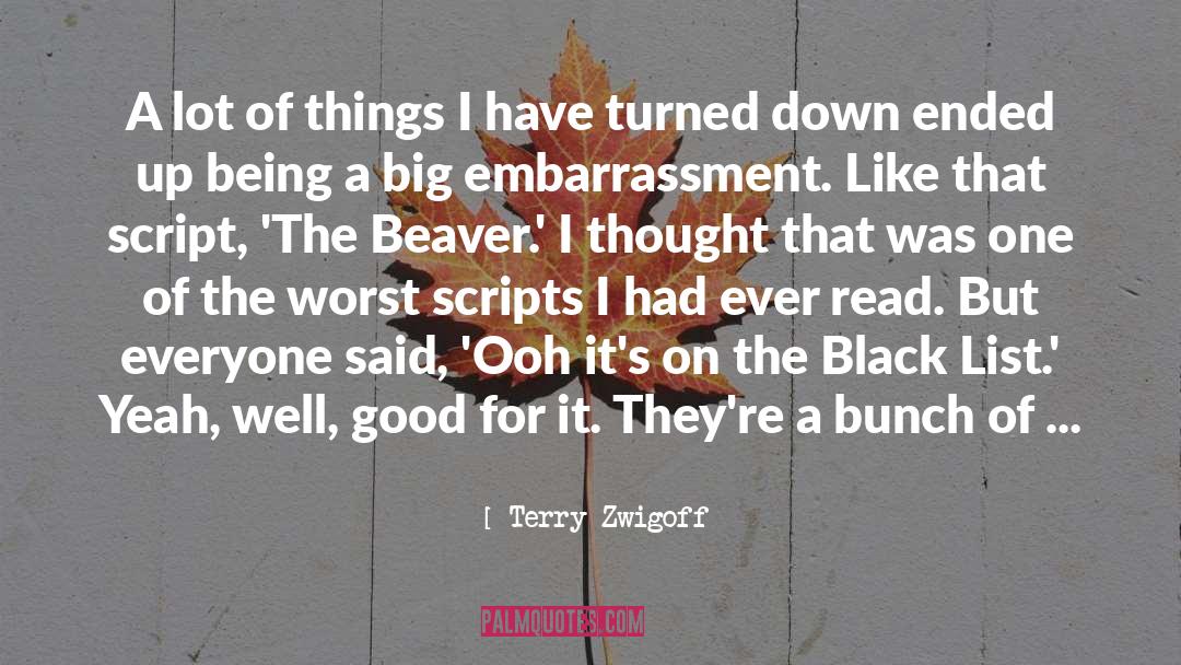 Terry Zwigoff Quotes: A lot of things I