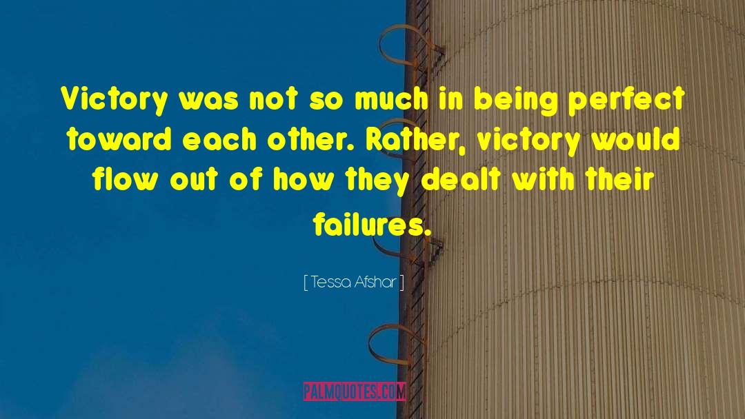Tessa Afshar Quotes: Victory was not so much