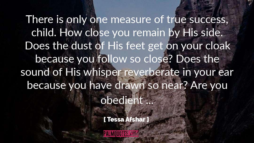 Tessa Afshar Quotes: There is only one measure