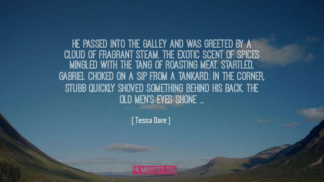 Tessa Dare Quotes: He passed into the galley