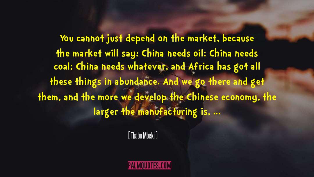Thabo Mbeki Quotes: You cannot just depend on