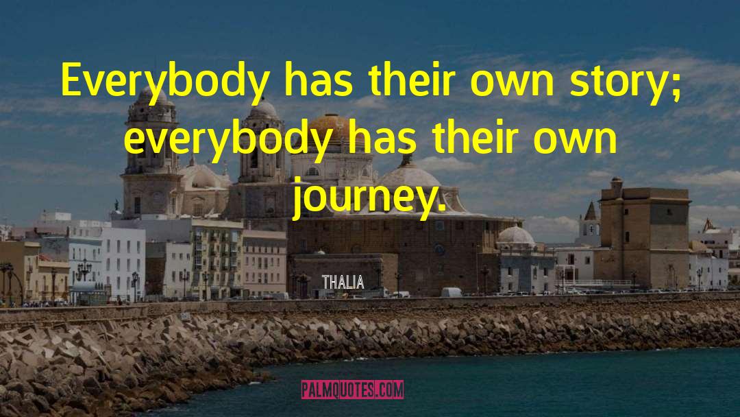 Thalia Quotes: Everybody has their own story;