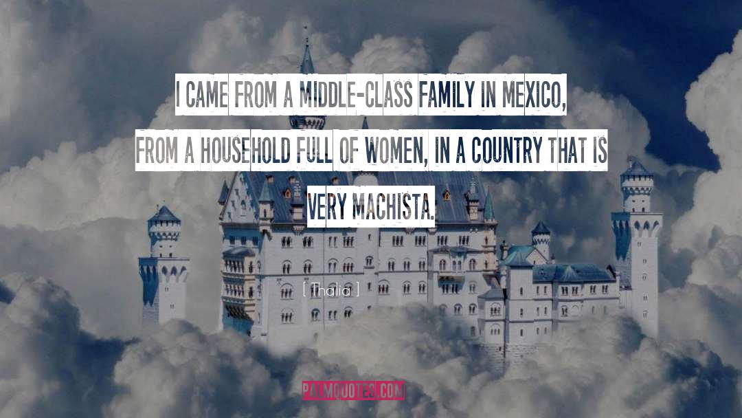 Thalia Quotes: I came from a middle-class