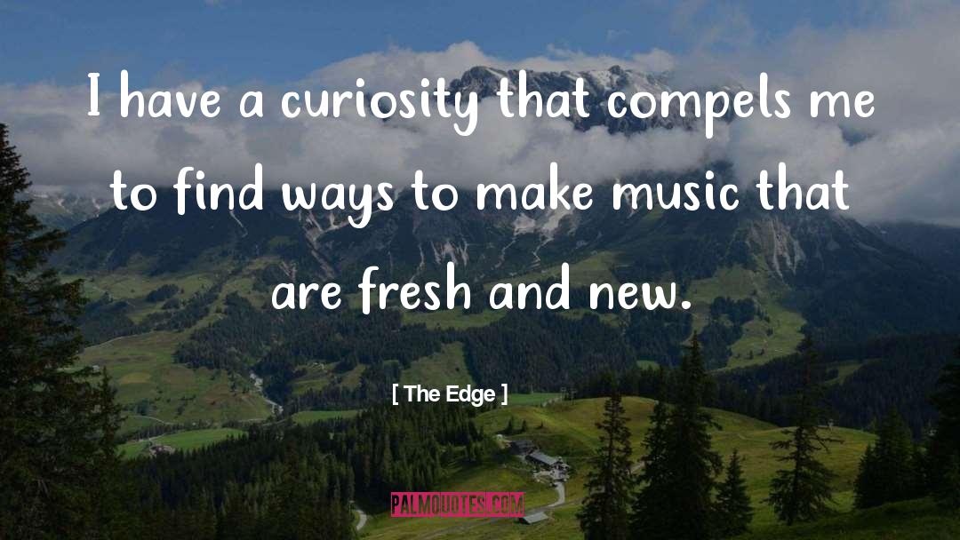 The Edge Quotes: I have a curiosity that