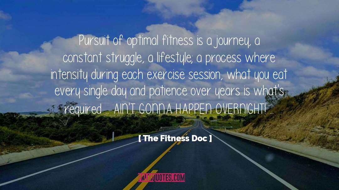 The Fitness Doc Quotes: Pursuit of optimal fitness is
