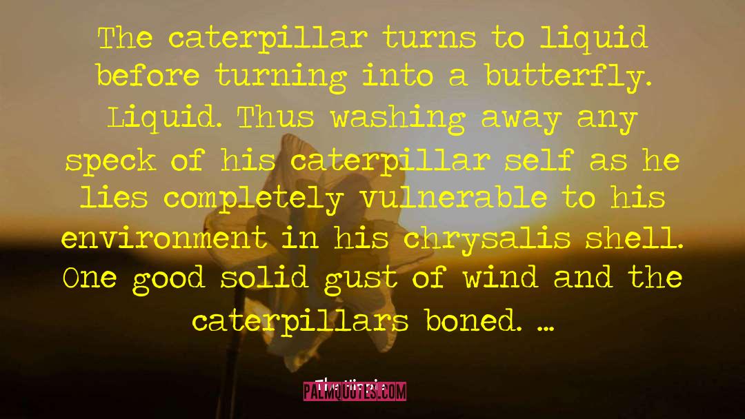 The Hippie Quotes: The caterpillar turns to liquid