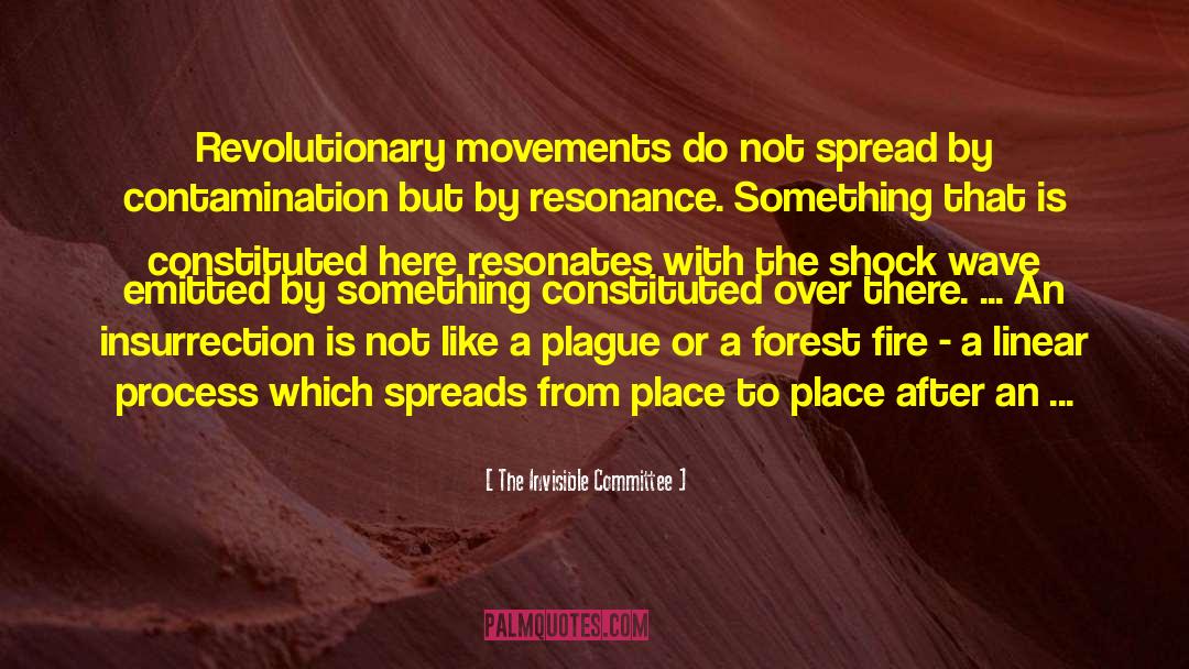 The Invisible Committee Quotes: Revolutionary movements do not spread