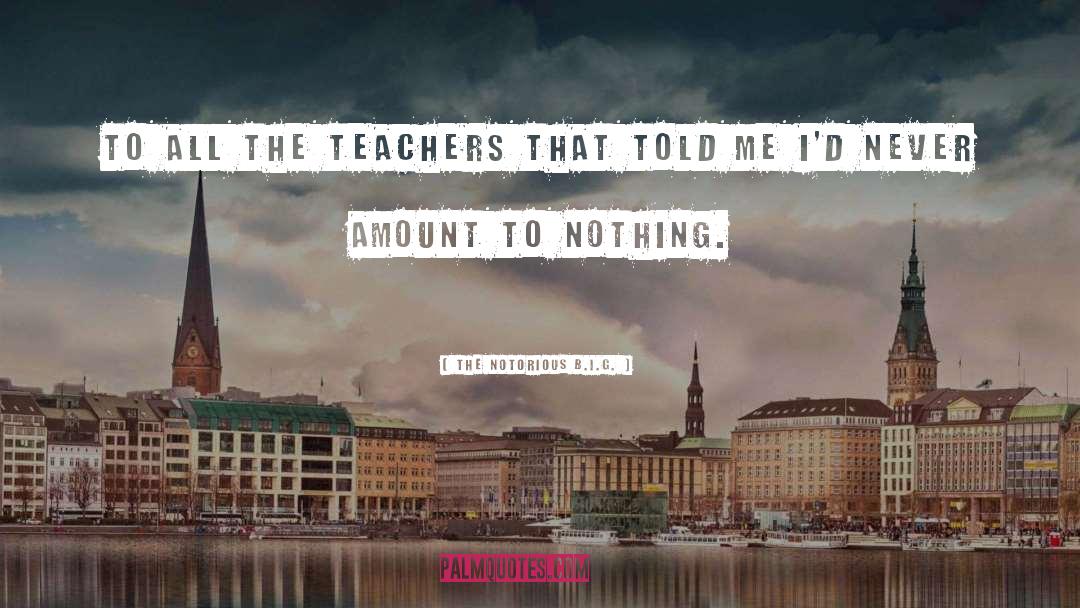 The Notorious B.I.G. Quotes: To all the teachers that