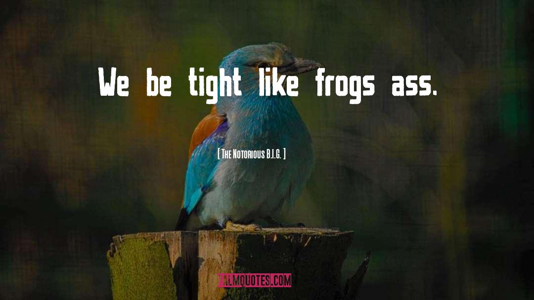 The Notorious B.I.G. Quotes: We be tight like frogs