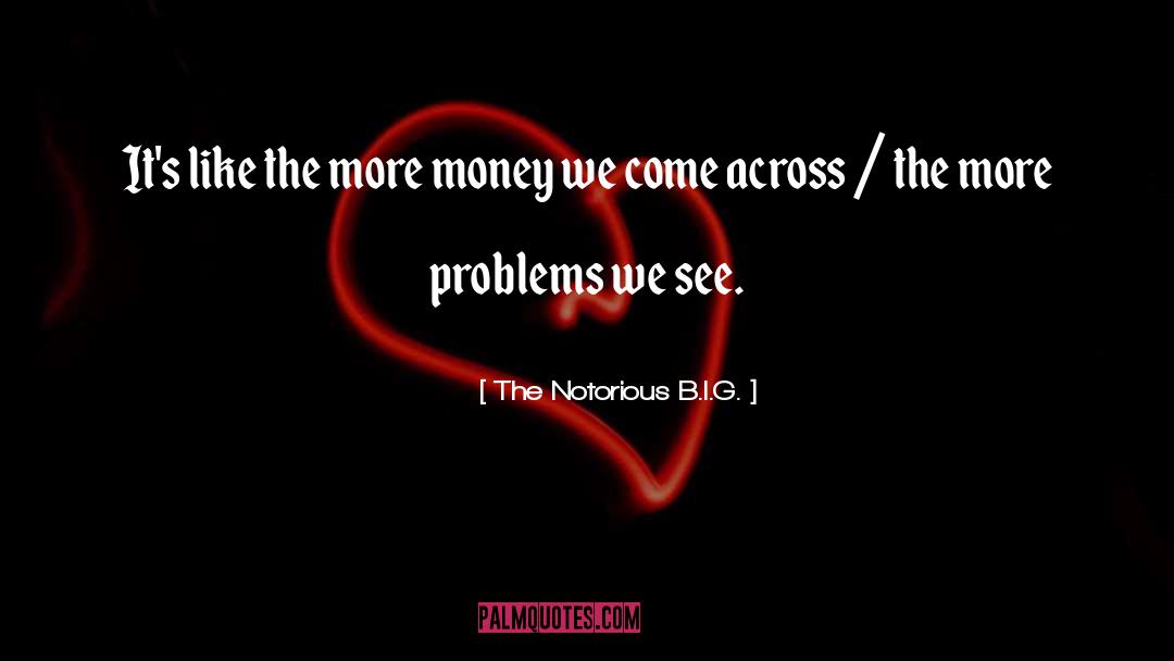 The Notorious B.I.G. Quotes: It's like the more money