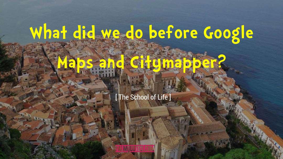 The School Of Life Quotes: What did we do before