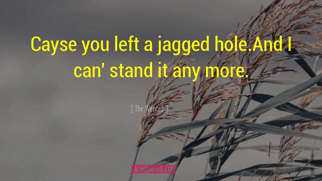 The Wanted Quotes: Cayse you left a jagged