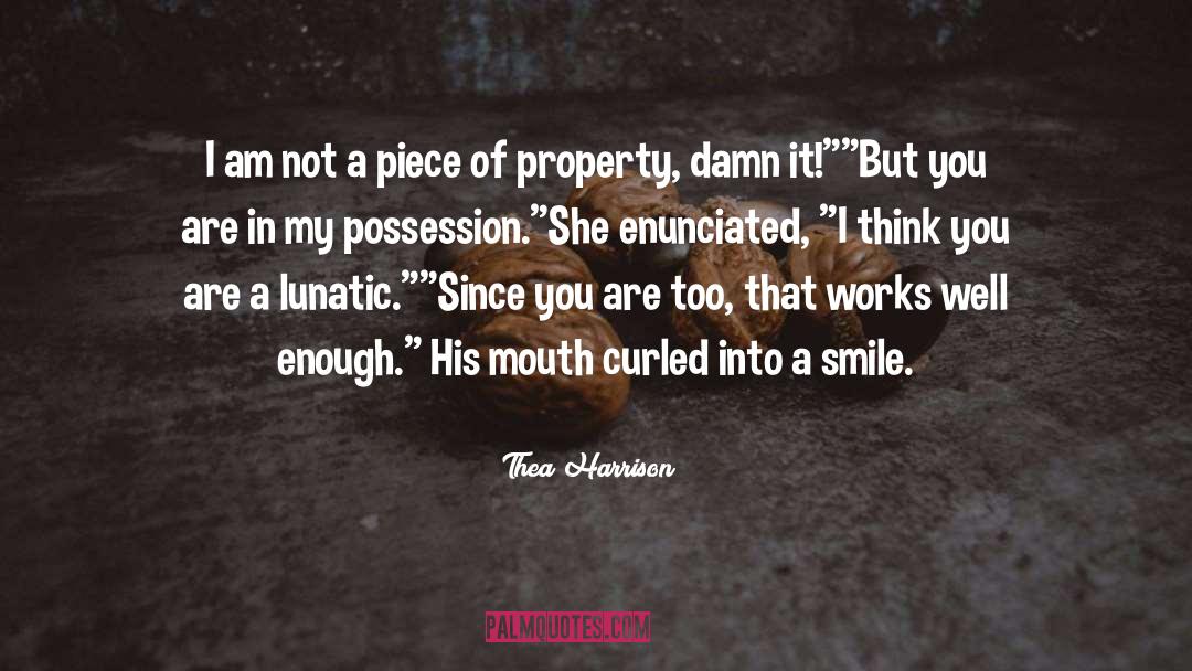 Thea Harrison Quotes: I am not a piece