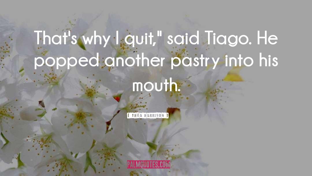 Thea Harrison Quotes: That's why I quit,