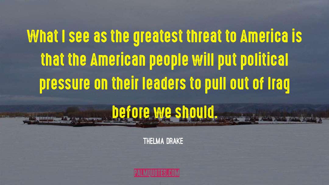 Thelma Drake Quotes: What I see as the