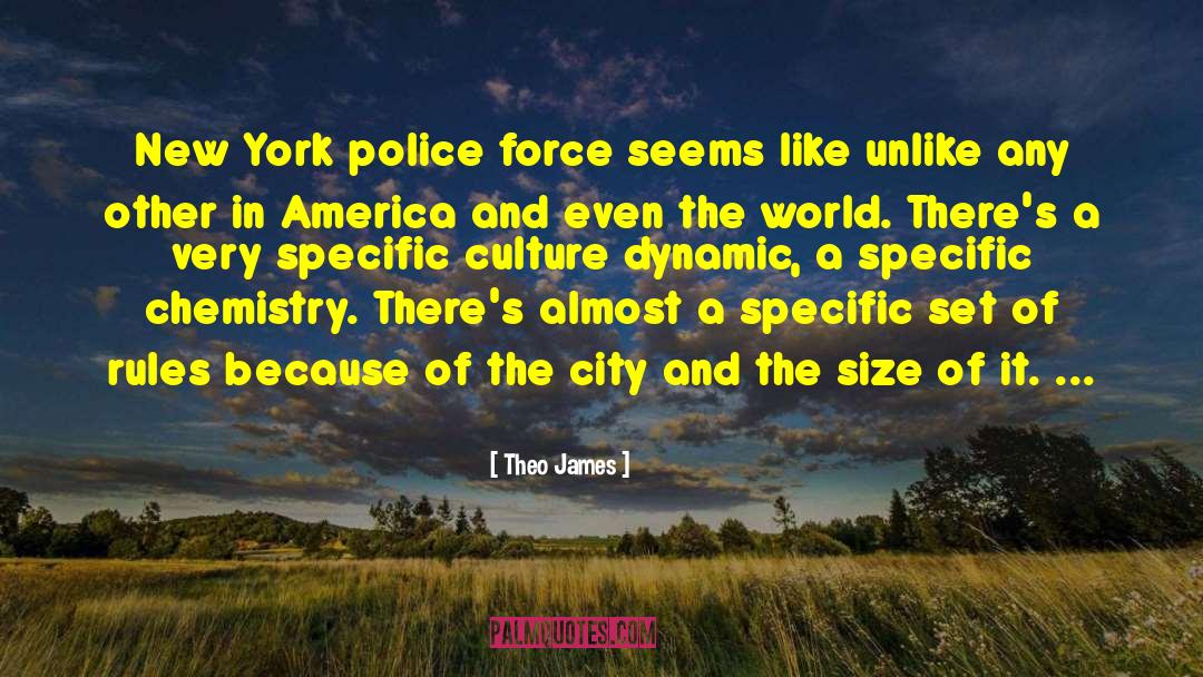 Theo James Quotes: New York police force seems