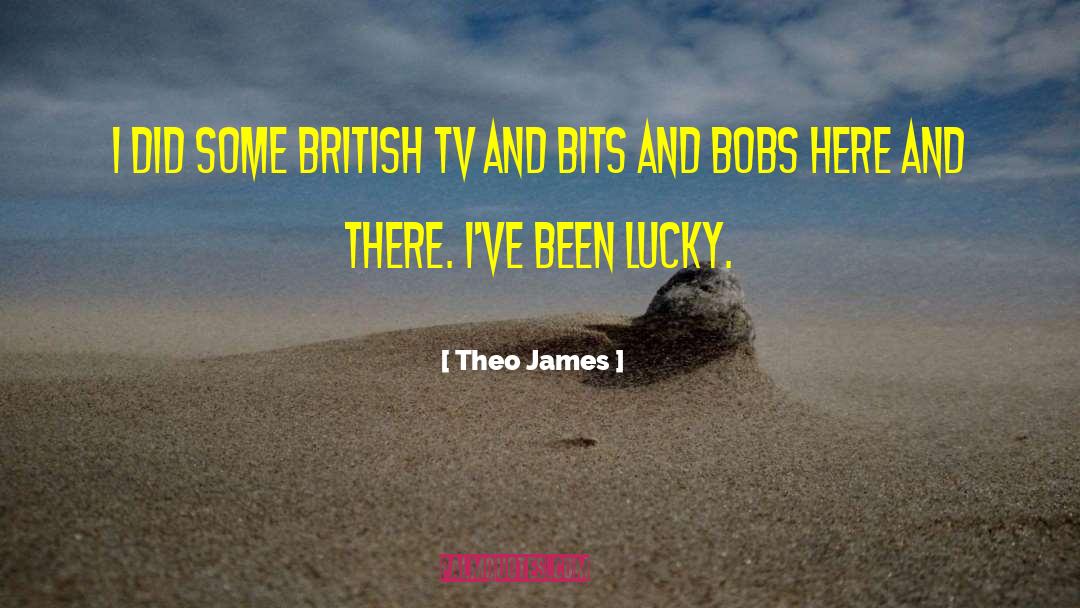 Theo James Quotes: I did some British TV