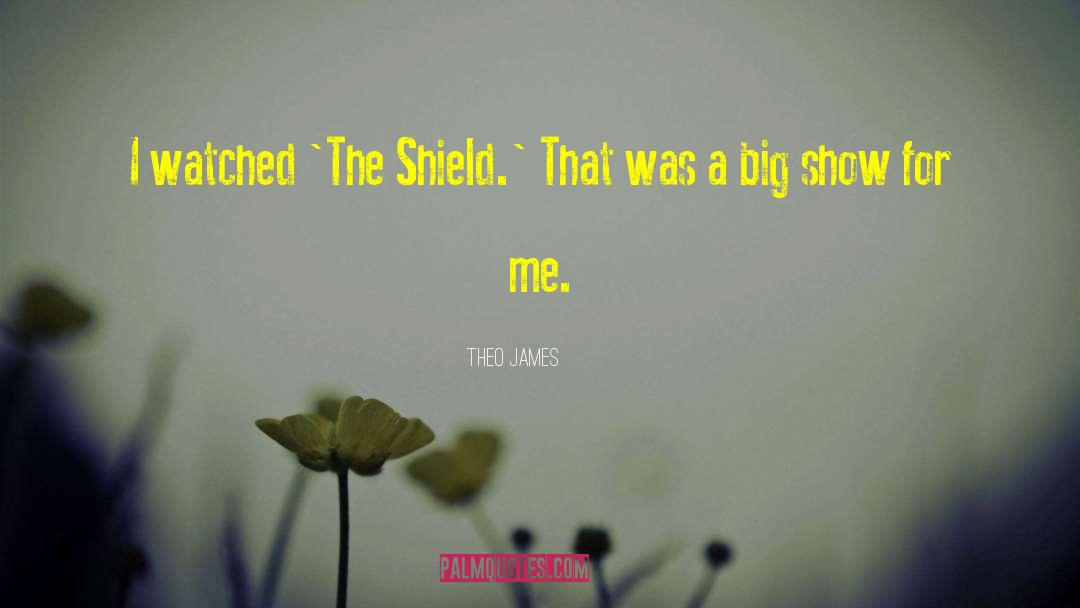 Theo James Quotes: I watched 'The Shield.' That