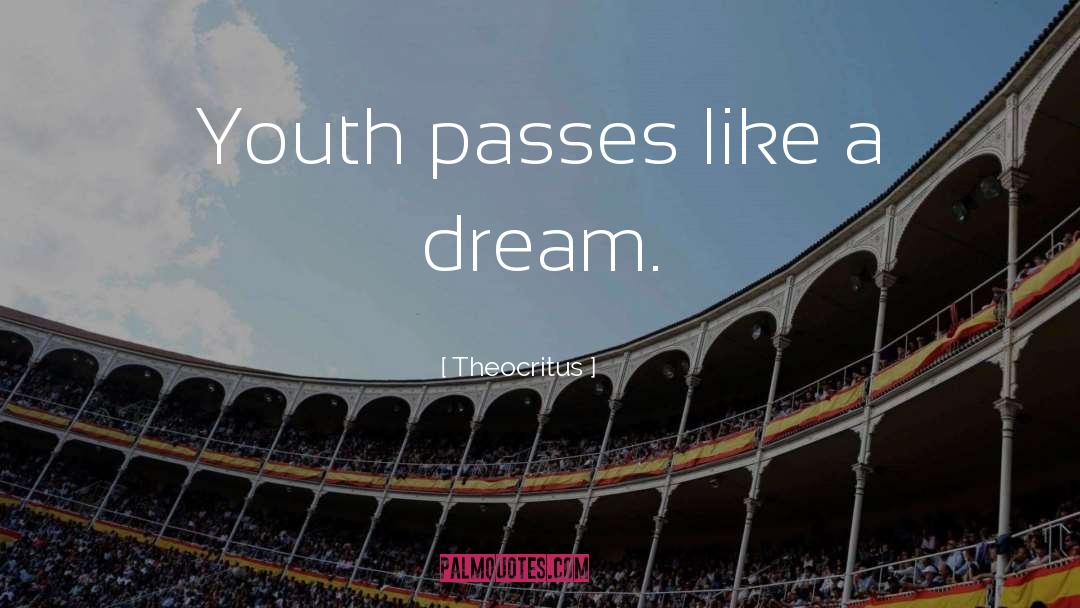 Theocritus Quotes: Youth passes like a dream.