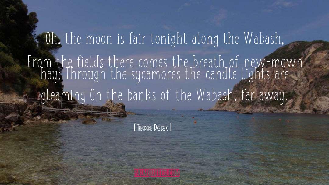 Theodore Dreiser Quotes: Oh, the moon is fair