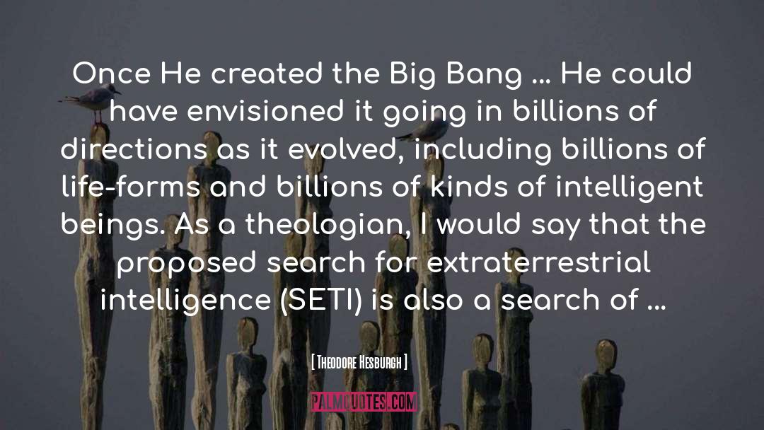 Theodore Hesburgh Quotes: Once He created the Big