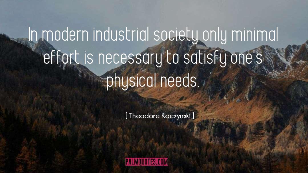 Theodore Kaczynski Quotes: In modern industrial society only