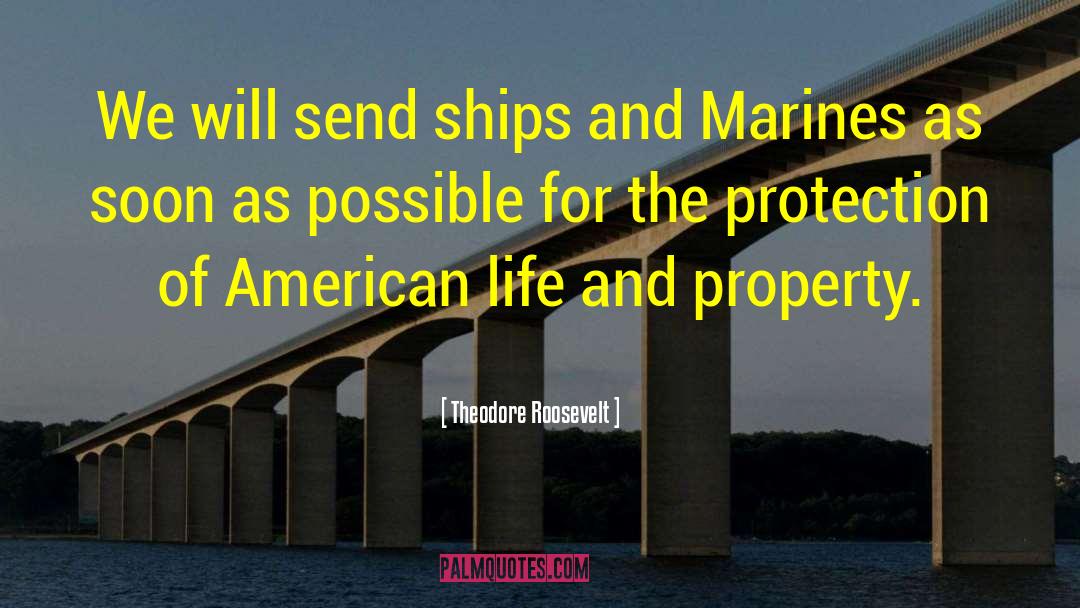 Theodore Roosevelt Quotes: We will send ships and