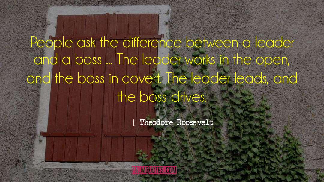 Theodore Roosevelt Quotes: People ask the difference between