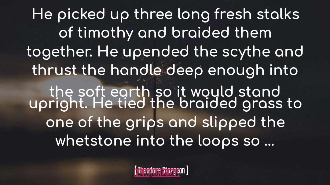 Theodore Sturgeon Quotes: He picked up three long
