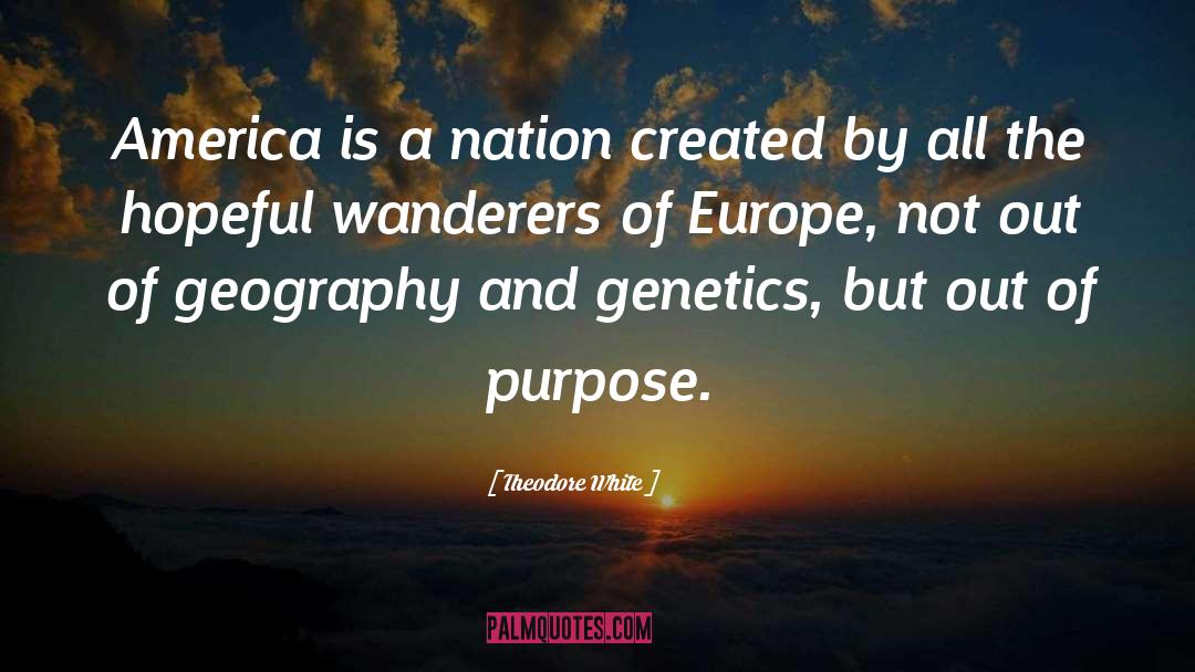 Theodore White Quotes: America is a nation created