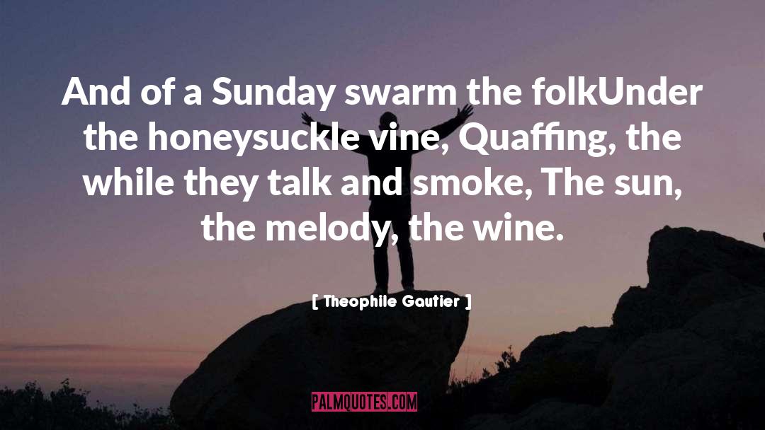 Theophile Gautier Quotes: And of a Sunday swarm