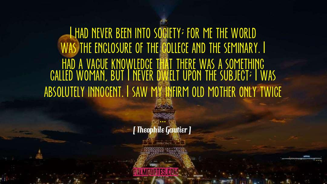 Theophile Gautier Quotes: I had never been into