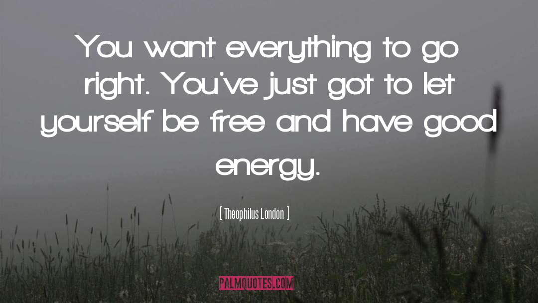 Theophilus London Quotes: You want everything to go