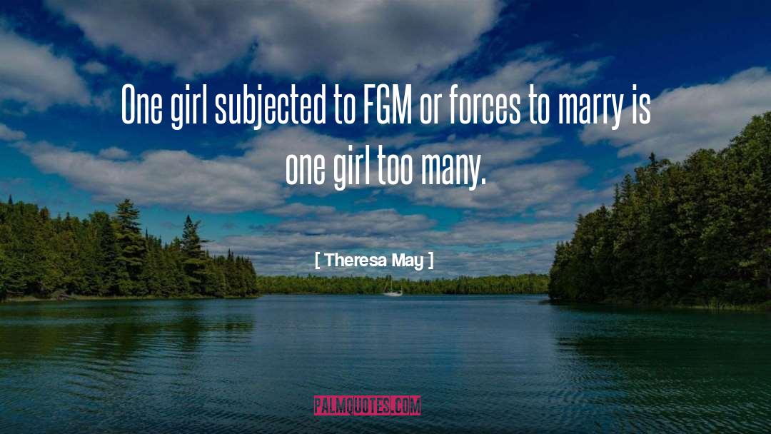 Theresa May Quotes: One girl subjected to FGM