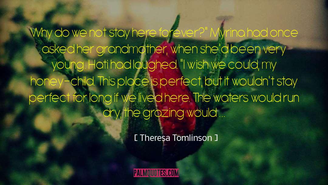 Theresa Tomlinson Quotes: Why do we not stay